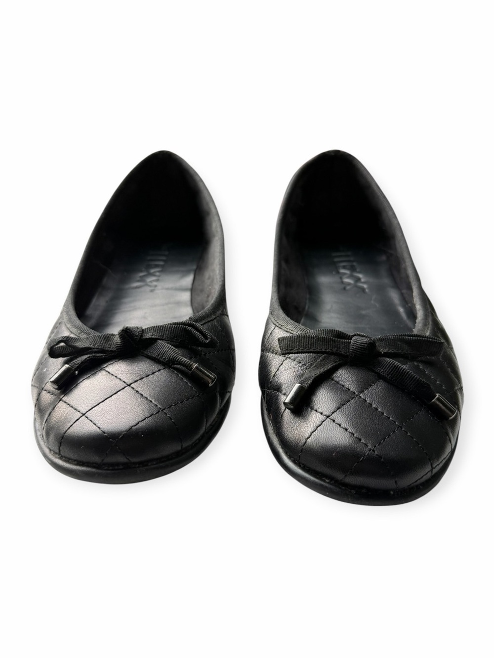 MEXX Black Quilted Bow Ballet Flats